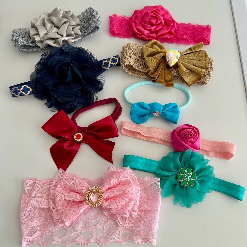 NEW Handmade Unique Colorful Kids Headband Set for babies